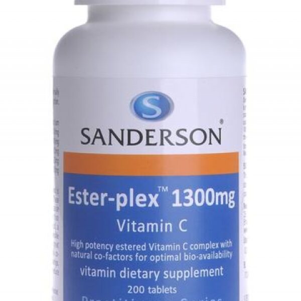 Sanderson Ester-Plex Vitamin C 1300mg, 200 tabs