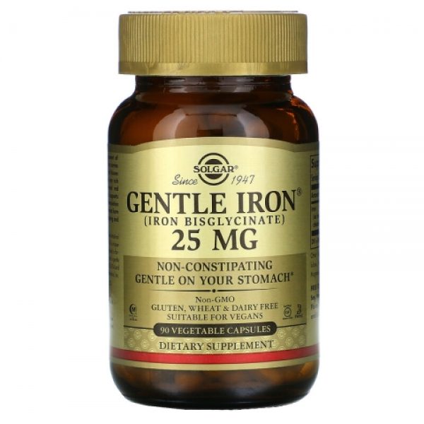 Solgar, Gentle Iron 25mg 90 caps