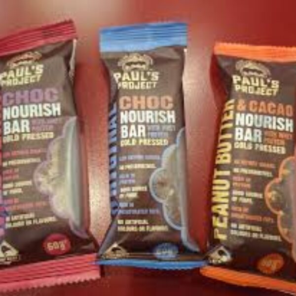 Paul's Project Nourish Bars, with NZ Whey Protein 60g